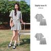 Semir Women's Summer Two-Piece Set: Off-Shoulder Top & Pleated Skirt