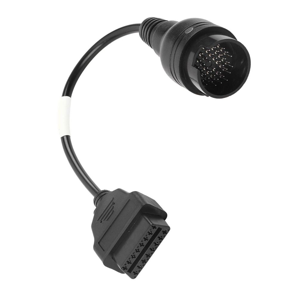 Durable OBD2 Adapter Black Diagnostic Cable Adapter Cable for Iveco Truck Professional Use
