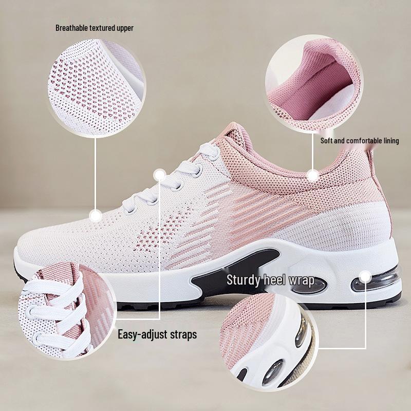 Women's Summer Mesh Fly-Knit Sneakers: Breathable, Fashionable & Versatile Casual Running Shoes