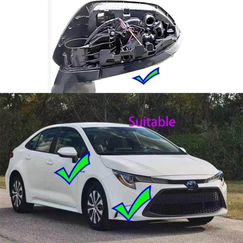 For Toyota Corolla -2025 Car Left and Right Rear View Mirror Accessories Outer Shell Lens Frame Turn Signal Lower Shell