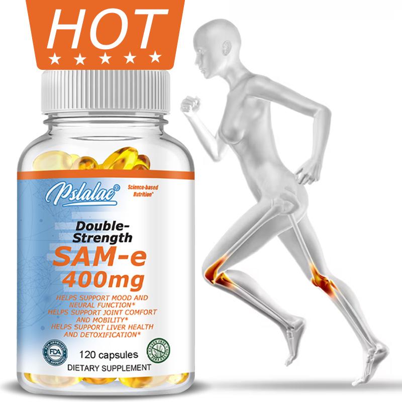 SAM-e Doppia Forza 400mg - Salute del Fegato, Disintossicazione Corporea, Alleviare il Dolore Articolare