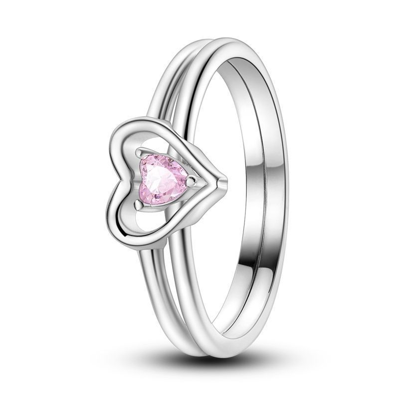 

925 Silver Romantic Love Series Closed Ring For Women Valentine s Birthday Gift DIY Wedding Jewelry Accessory 6