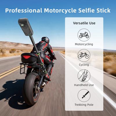 Bastone Selfie per Moto per DJI Osmo Action 6 5 Pro 4/Pocket 3/Nano/Insta360 X5 Ace Pro 2/Per GoPro Hero 13 Accessori Fotocamera
