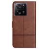 For Xiaomi 13T/13T Pro/Redmi K60 Ultra Case Line Imprinted Wallet Phone Leather Cover