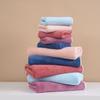 1pc Striped Coral Velvet Hand Bath Towel, Soft Quick Drying Towel, Absorbent Hand Towel For Bathroom