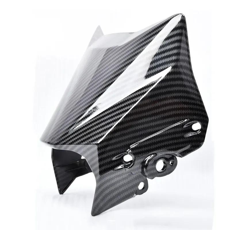 For Surron Ultra Bee Carbon Fiber Front Headlight Fender Water Transfer Glossy Parts for SURRON Headlight Mudguard Motorcycles