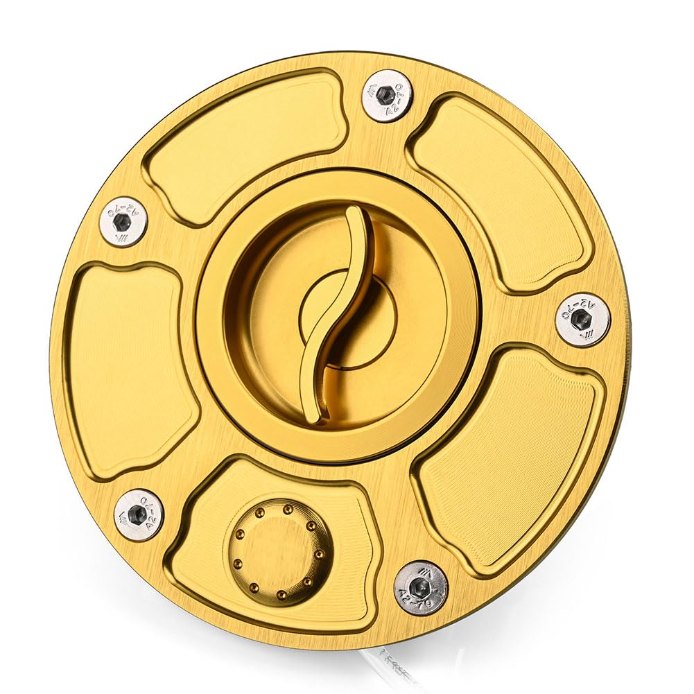 

Совместимый Kawasaki Z900RS/Cafe 2018-2023 Крышка топливного бака Защита топливного бака Алюминиевая пробка топливного бака золотой