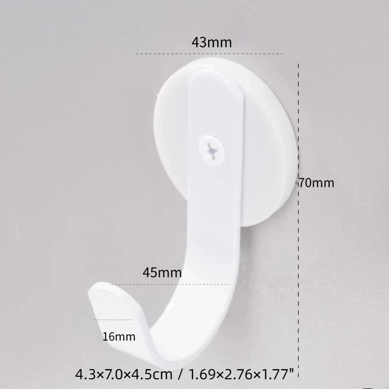 Magnetic Wall Hooks With No Drill Strong Grip And Scratch Free Design Perfect For Home Kitchen Hanging Towels Bags