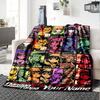 Name Custom Dangan Ronpa Anime Print Flannel Blanket High Quality Warm Comfortable Cover for All Seasons Perfect for Gifts Home Decor