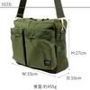 [Porter] FORCE Shoulder Bag Men's Brand Round Crossbody Bag Made in Japan Easy to Use Water Repellent 855-07415 (Navy)