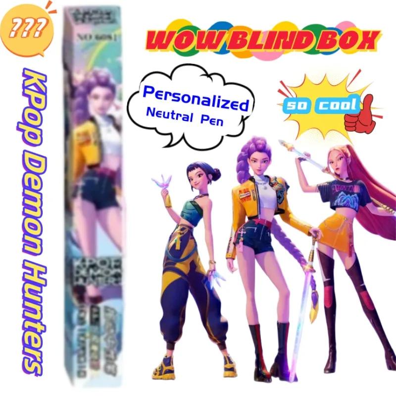 @KPop Dämonenjäger Rumi Jinu Abby Saja Anime Zweidimensional Stift drücken Blind Box Hochwertig Praktisch Büro Unterschriftsstift