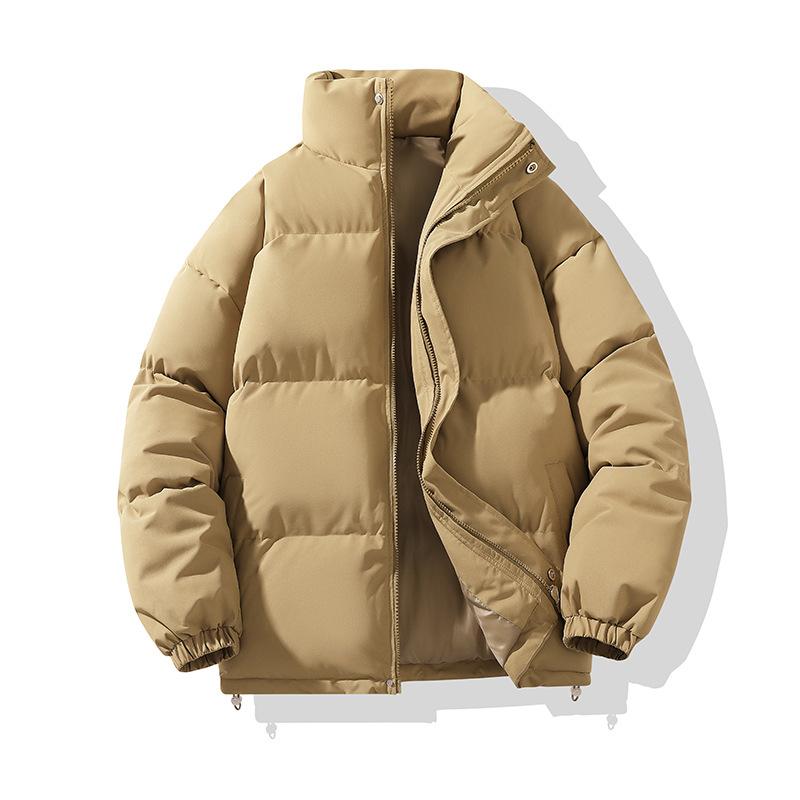 Autumn and Winter Down Cotton Clothes Men's Style Stand-up Thickened Cotton-padded Clothes Loose Korean Version Ins Trendy Versatile Couples