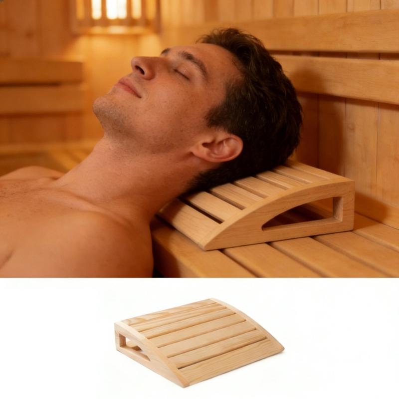 Holzsauna Kopfstütze Entspannungskissen Ergonomisches Nackenstützkissen Bequemes Dampfbad Zubehör Zum Entspannen