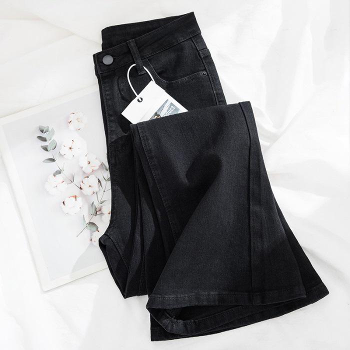 

High-Quality Fleece-Lined Flare Jeans for Women - Petite Slimming Micro-Flare Autumn/Winter 2025 S