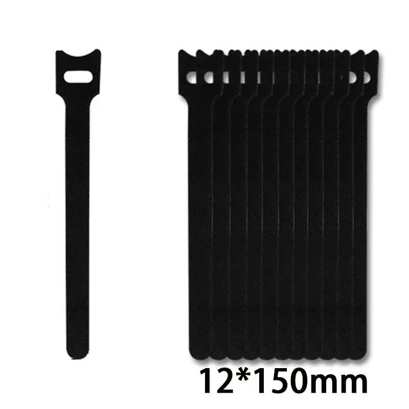 Self Adhesive Velcro Fastener Nylon Fastening Wire Buckle Diy Cable Management Straps Adjustable Cord Buckle Reusable Cable Ties