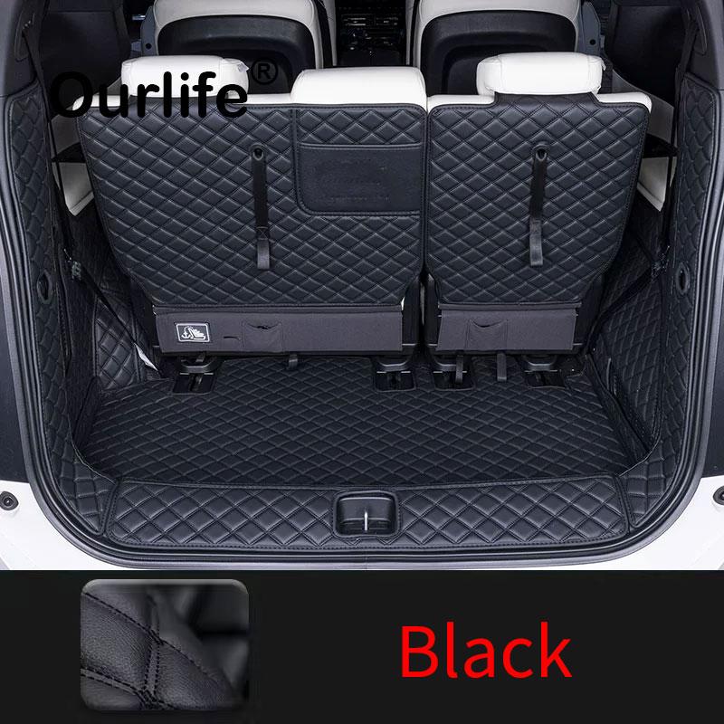 Car Trunk Mat For GAC Trumpchi M8 GN8 2026 2025 7SEATS PU leather trunk mat Custom Car Accessories Auto Interior Decoration