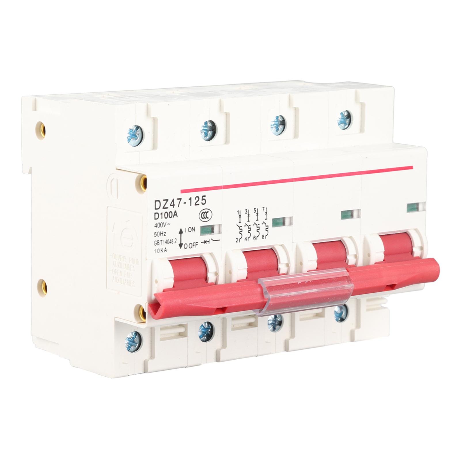 

Circuit Breaker Miniature Air Switch D‑Type Industrial Supplies DZ47 125 100A