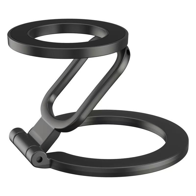 Double-Sided Magnetic Phone Ring Holder Wireless Charging Friendly Adjustable Kickstand for All Smartphones