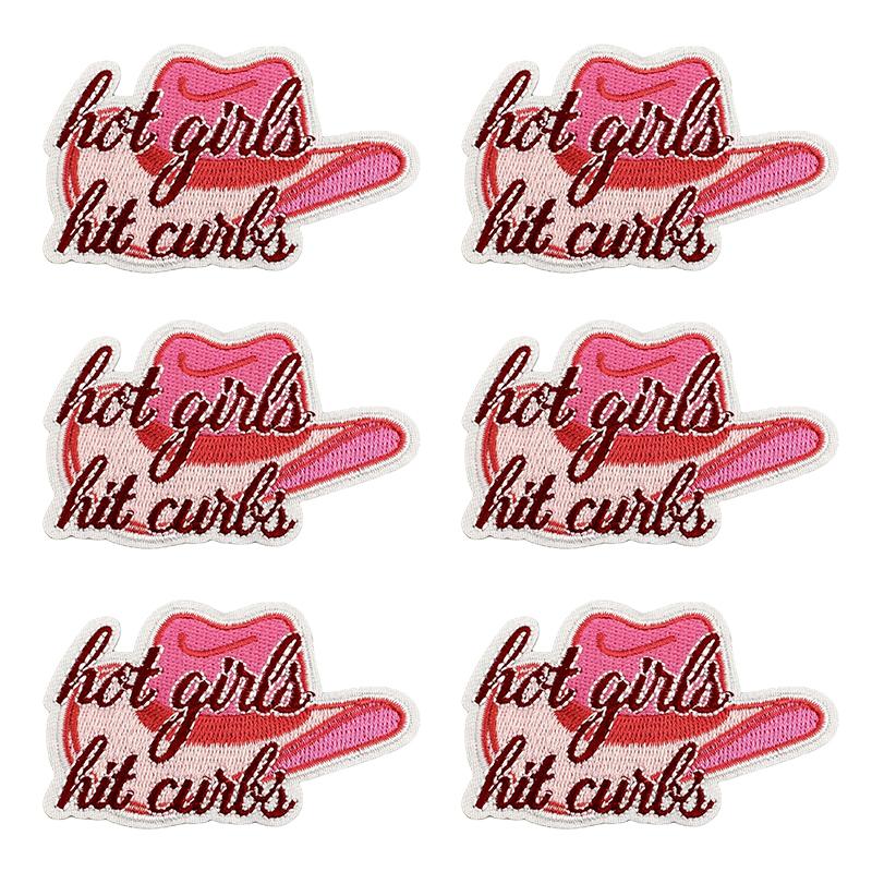 10pcs /Lots Western Cowboys Embroidered Patches Letter Patch Iron On Patches For Clothing Thermoadhesive Patches Jackets Hats Diy 