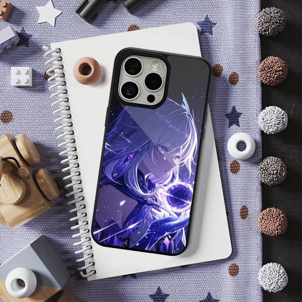 Genshin Impact Skirk Game For iPhone 15,Mini,13,Max,11,12,Pro,16,17,14,Plus,For Magsafe,Magnetic Wireless Charging Case