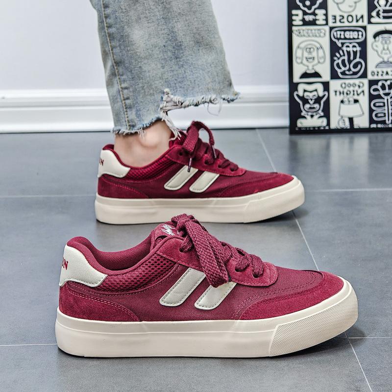 

Douchuan дышащие парусиновые туфли мужские туфли 2025 весна спортивные туфли для скейтборда мужские новые нишевые туфли для доски Dexun модные 39