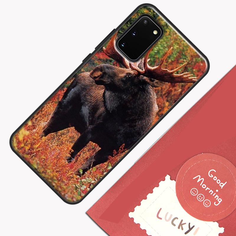 Stag Bull Moose Reindeer Deer Phone Case For Samsung Galaxy S26 S25 S24 S20 S21 S22 S23 Ultra S10 Plus S25 FE Cover Shell