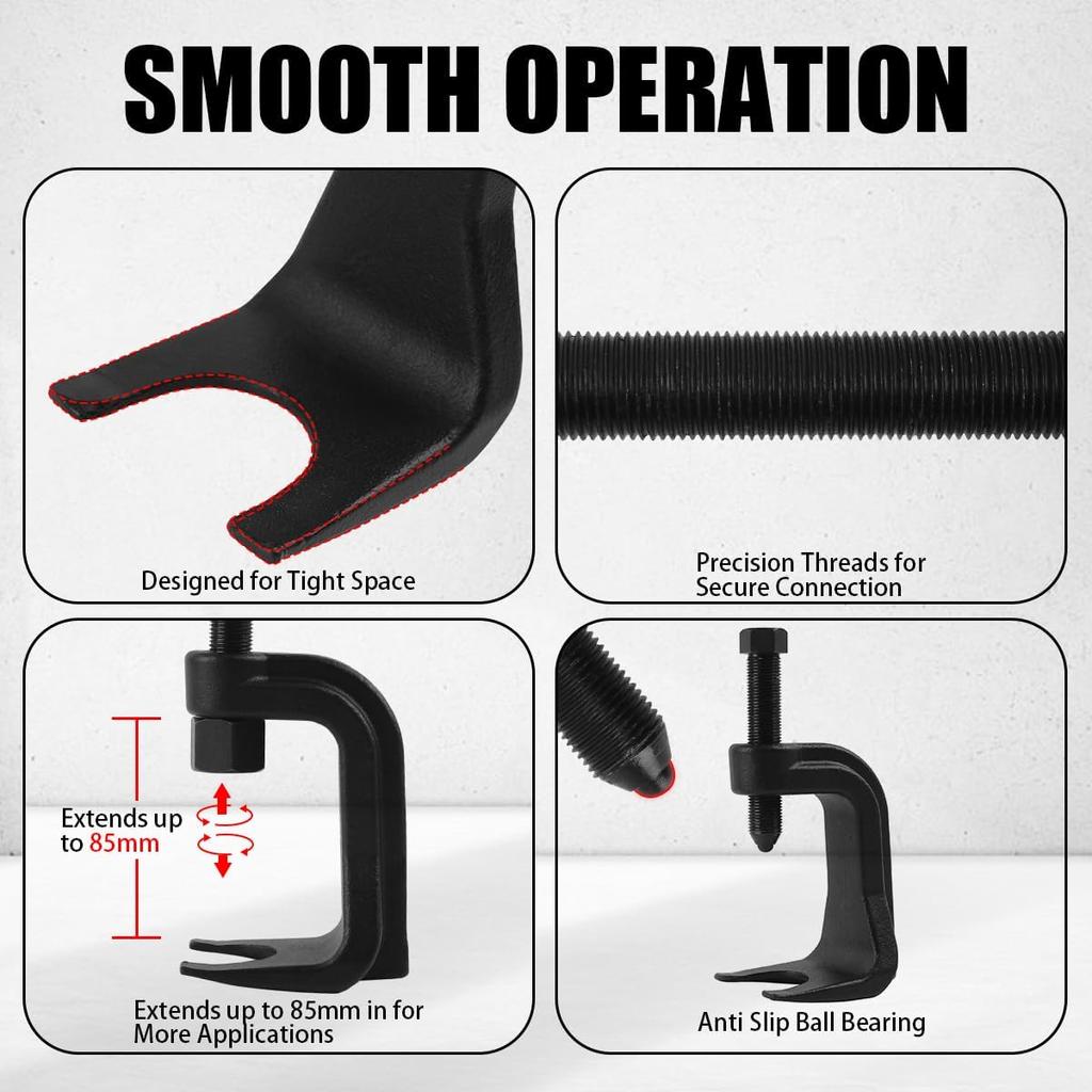 H RUO Ball Joint Separator - Ball Joint Removal Tool Extends Up To 2 3/8 Inches, Ball Joint Puller Universal Fit for Cars, Trucks, SUVs
