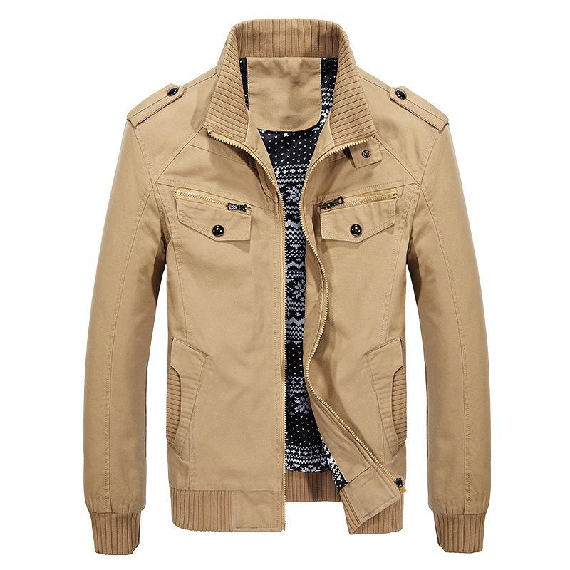 New Autumn and Winter Men's Jackets, Military Workwear Casual Jackets, Large Size Men's Cotton Jackets