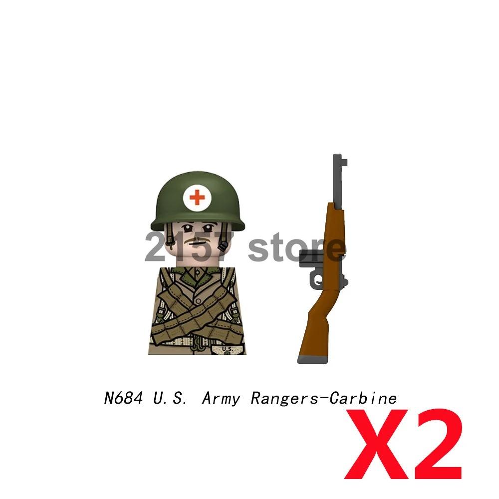 Military Soldier Figure Building Block Weapons Ranger Camouflage Vietnam War US Special Forces KSK Medical Bandit Thief Toy Gift