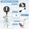 Retractable Badge Reel Multi-functional ID Badge Holder NEW Pen Holders  Office