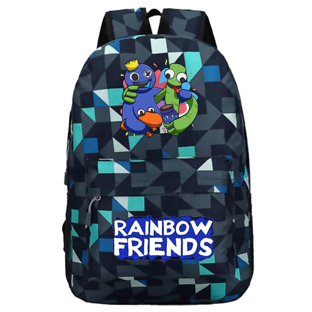 Roblox Rainbow Friends Large Capacity Student Backpack Bag Book