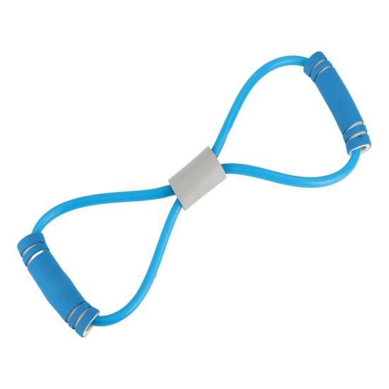 

Figure 8 Resistance Band with Handles for Workout Arm Back Shoulder Training Elastic Rope Yoga Gym Fitness Pulling Rope for Men Women синий