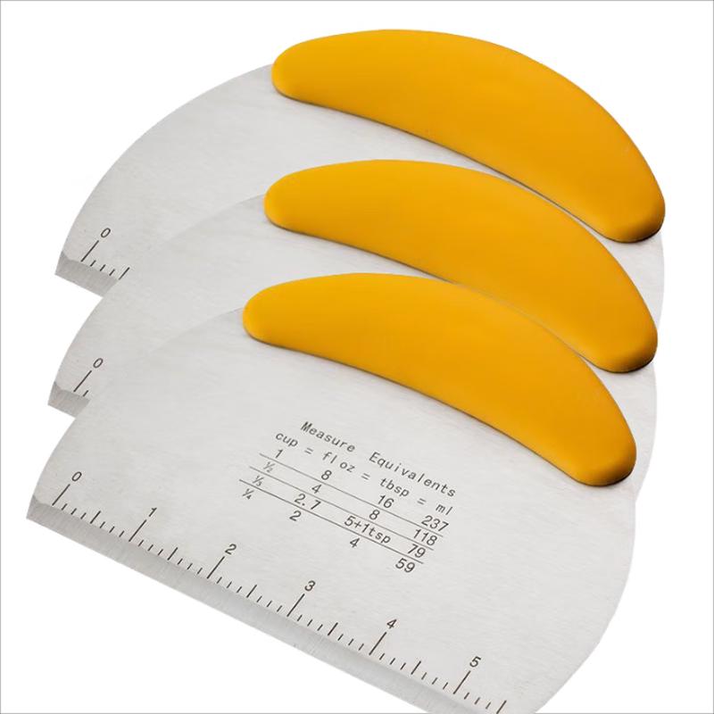 Stainless Steel Dough Scraper & Cutter Set