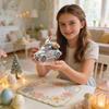 2D Flat Acrylic Easter Egg Bunny Scene Ornament For Festive Decoration