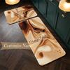 Cozy Coffee (14) Customize Name Flannel Kitchen Mat Soft Non-Slip Kitchen Floor Runner Rug for Home Kitchen Decor
