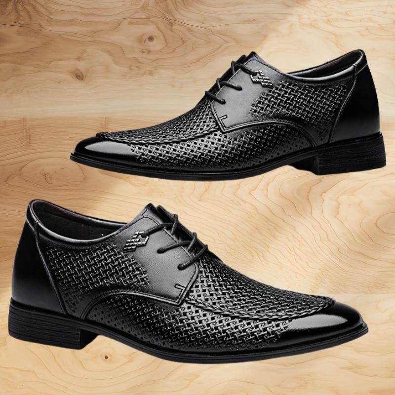 Buty ze skóry licowej Podwyższające Męskie Sneakersy Elevator Grube Zwiększające Wysokość 6CM Rozmiar Plus 35-47