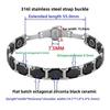 Octagonal Black Ceramic Steel Color Stainless Steel Men's Bracelet Magnetic Titanium Steel Jewelry Stainless Steel Jewelry