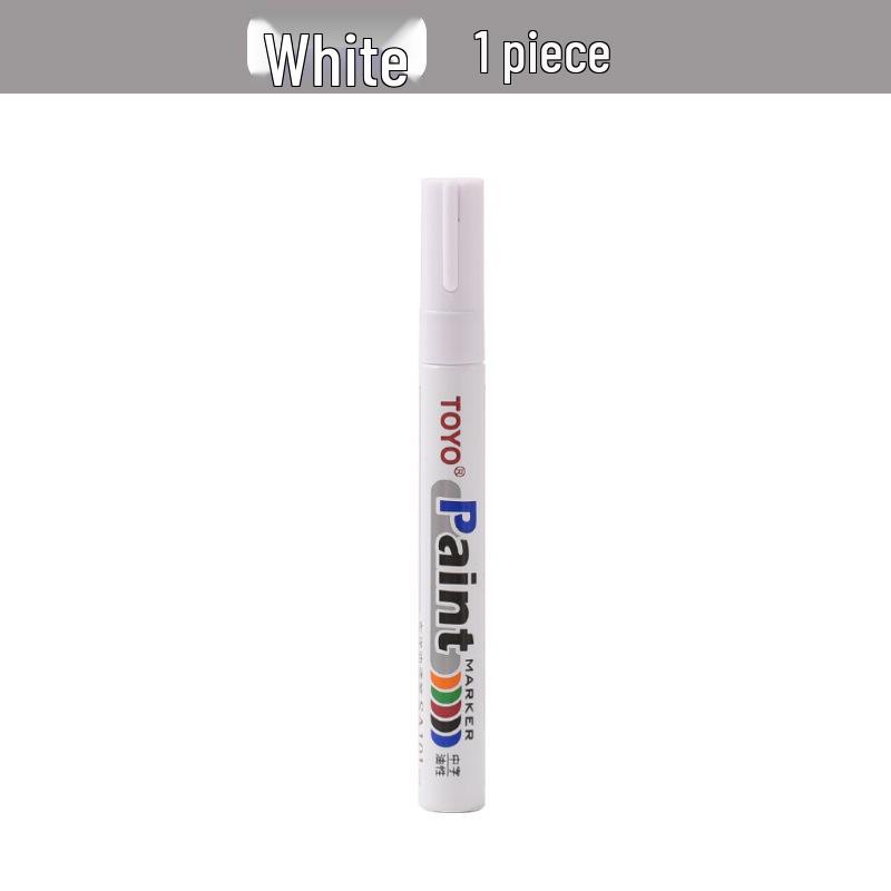 Toyo SA101 White Waterproof Tire Marker Pen - Non-Fading Touch-Up Paint Pen