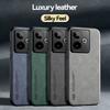 KEYSION Luxury Retro PU Leather Case for Realme GT 7 7T 5G Soft Silicone+PC Shockproof Phone Back Cover for OPPO Realme GT 7T 5G