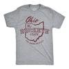 Lustige Herren T-Shirts Ohio Der Buckeye-Staat Sarkastisches Grafik-Novelty-T-Shirt für Männer