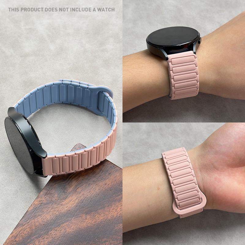 Wave Pattern Magnetic Strap for Huawei GT5/5 Pro/4/3/3 Pro Comfortable Flexible Smartwatch Replacement Fitness Watch Band