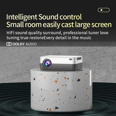 Portable Home Theater Projector Mini WiFi BT 5G Smart Projector 1280x720P Support 4K Video Decoding