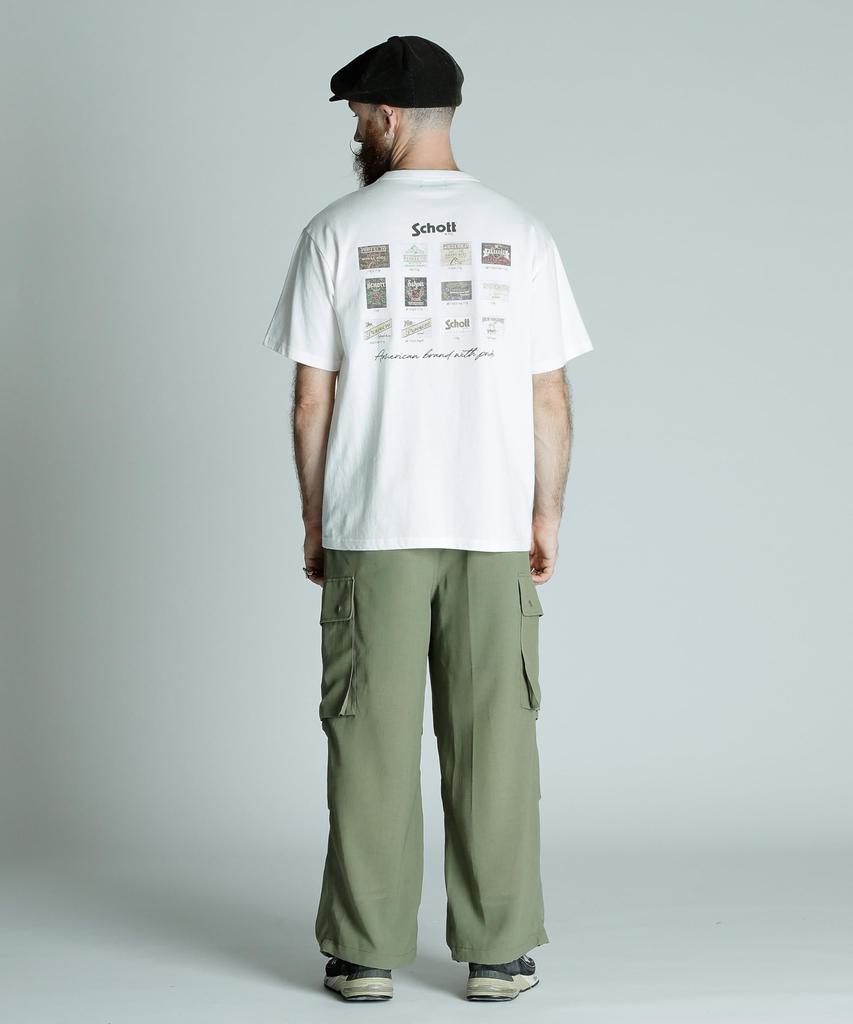 Schott Archive Tag T-Shirt, Herren, Größe XL, 030, Weiß, 782-5134021