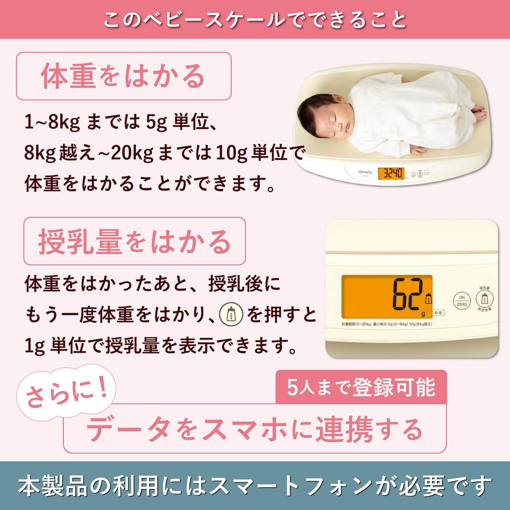 Tanita Baby Scale [Automatically records weight and feeding amount in the app (Piyolog)] Baby Scale BB-115L nometa Baby Gift (Web-only product)