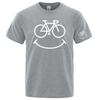 Bike Smile Graphics The Unisexs Regular Shortsleeved Shirts Are Suitable For Summer And Have A Simple Design T Shirt