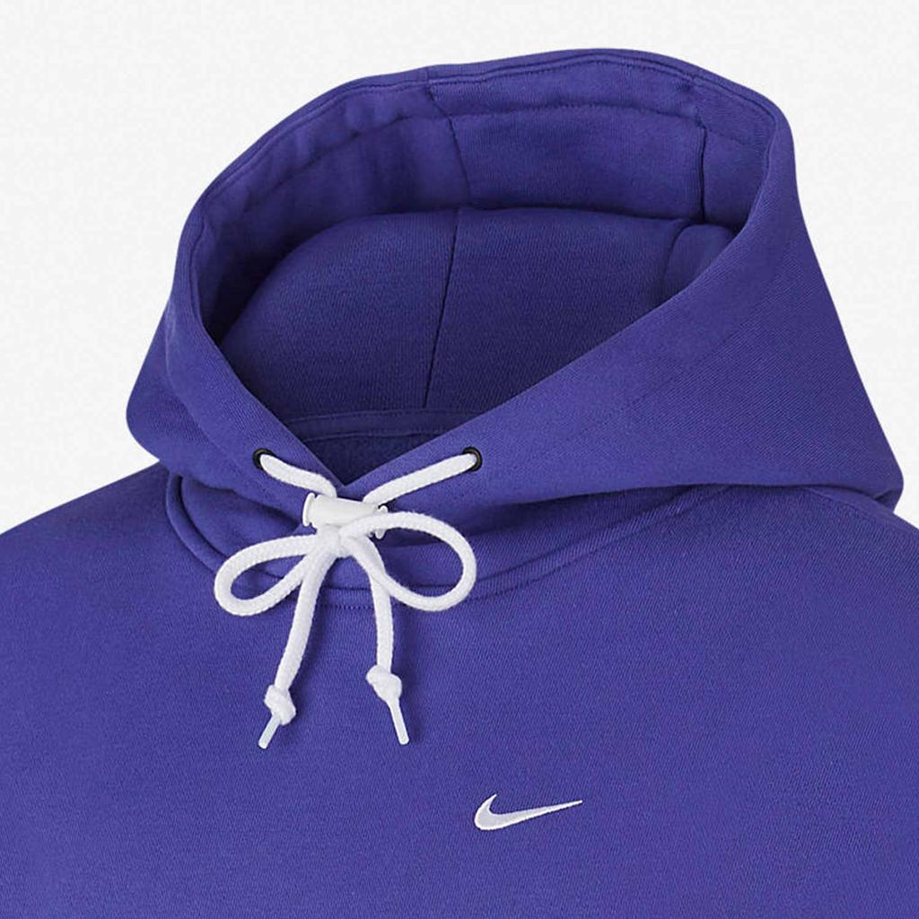 Nike Fleece Hoodie With Drawstring Men Tops Lilac CD6393-554