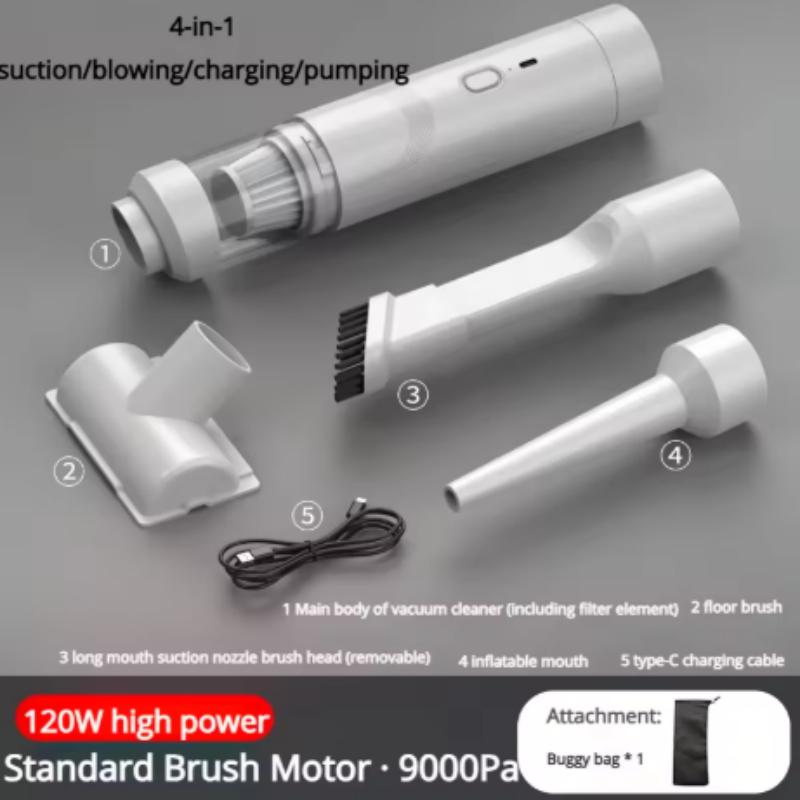 Handheld Wireless Car Vacuum Cleaner with Brushless Motor Handheld Portable Dust Collector Blowing and Suction for Car Home