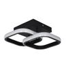 Modern LED Ceiling Light Elegant Stylish Quadrate Overlapping LED Ceiling Lamp for Bedroom Living Room 85‑265V