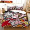 Fashion Cartoon Kawaii Captain Underpants Bedding Set Printed Comforter Quilt Bed Cover Pillow Case 3 Pieces Set Kids Adult Size