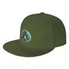 Fashion Santa Claus under the tree Flat Brim Sun Hat  Fine WorkUnisexship Unisex Hat
